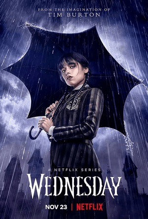 Poster for Wednesday - Horror TV shows on Netflix