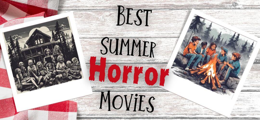 best-summer-horror-movies-2024 The best summer horror movies - title on a picnic table flanked by 2 horror Polaroids
